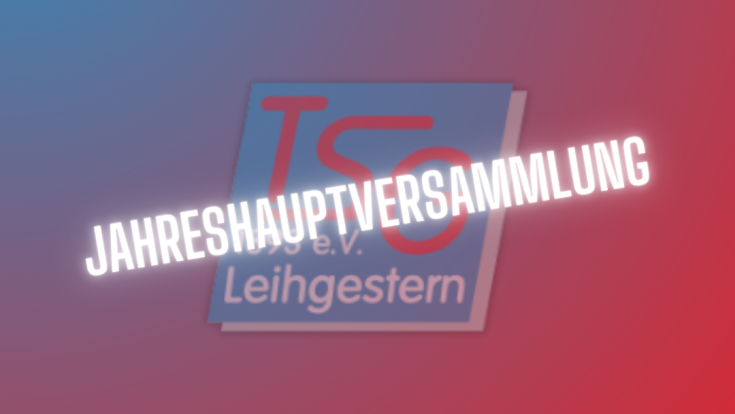 Einladung zur Jahreshauptvesammlung